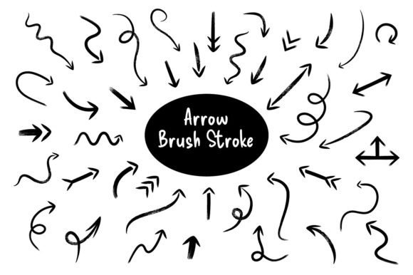 Arrow Brush Typeface: Elevate Campaign Visuals with Hand-Drawn Dingbats