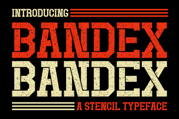 Bandex Typeface: Elevating Editorial Design with Stencil Serif Style