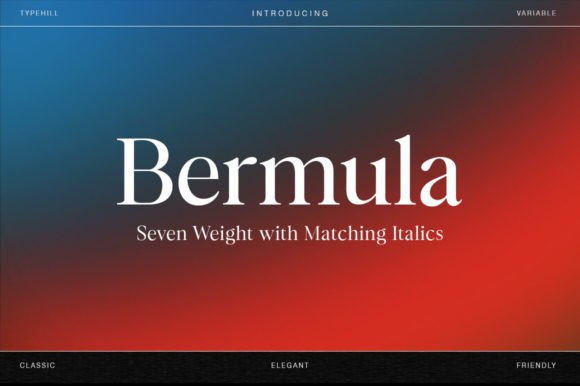Bermula Typeface: Elevate Brand Identity with Modern Serif Elegance