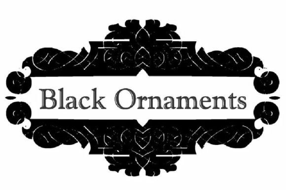 Black Ornaments: Elevate Brand Identity with Elegant Dingbat Typography