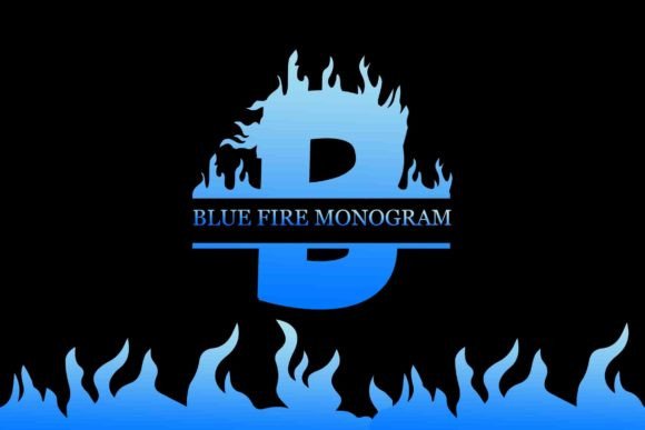 Blue Fire Monogram Typeface Review