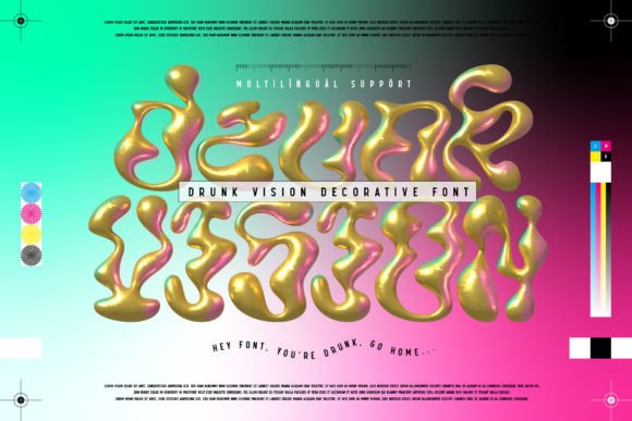 Drunk Vision: A Creative Font for Bold Digital Branding