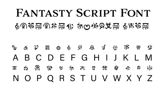 Fantasy Script 5: A Decorative Typeface for Digital Storytelling