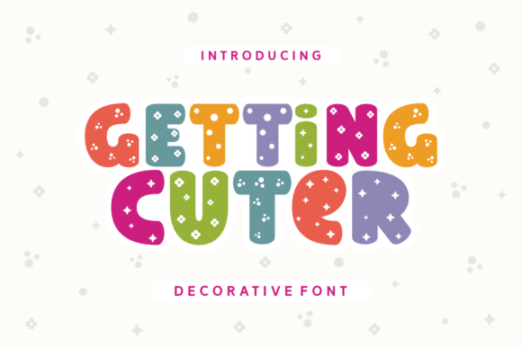 Getting Cuter: The Adorable Decorative Font for Whimsical Editorial Design