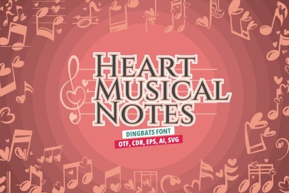 Heart Musical Notes: A Playful Typeface for Editorial Design