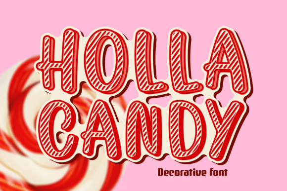 Holla Candy: A Sweet Decorative Font for Festive Branding
