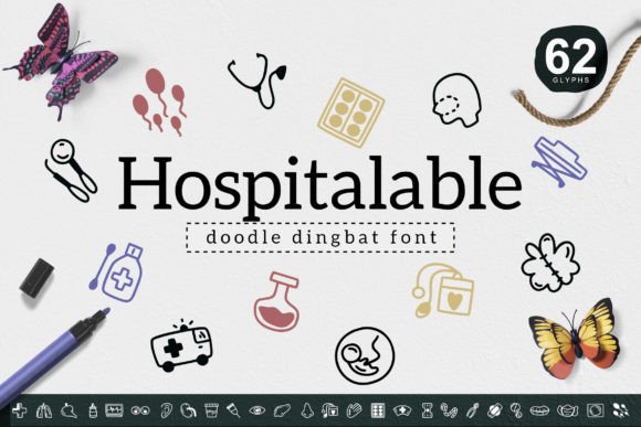 Hospitalable Font: A Playful Typeface for Digital Design