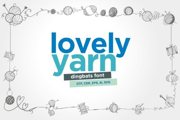 Lovely Yarn: A Playful Dingbat Typeface for Creative Branding
