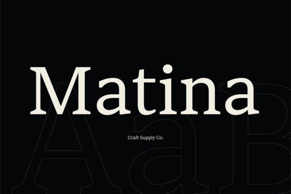 Matina: The Serif Typeface That Elevates Small Business Branding