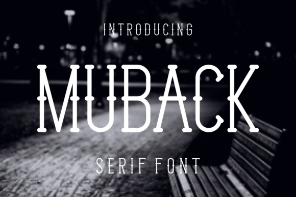 Muback: A Refined Serif Typeface for Modern Editorial Design