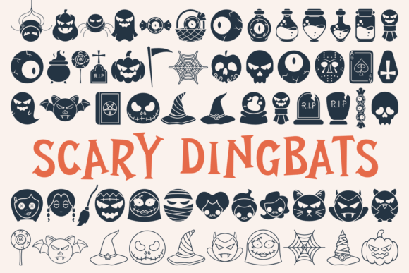 Scary Dingbats: The Spooky Typeface for Seasonal Craft Projects