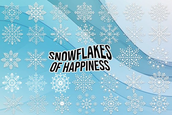 Snowflakes of Happiness: A Charming Typeface for Editorial Design