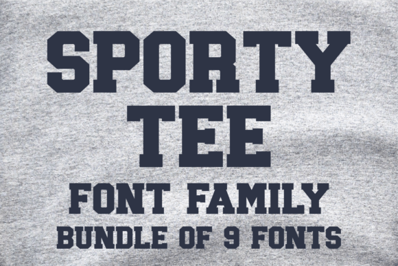 Sporty Tee Family: A Bold Serif Typeface for Dynamic Editorial Design