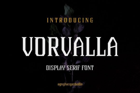 Vorvalla Gothic Typeface for Handmade Branding and Labels
